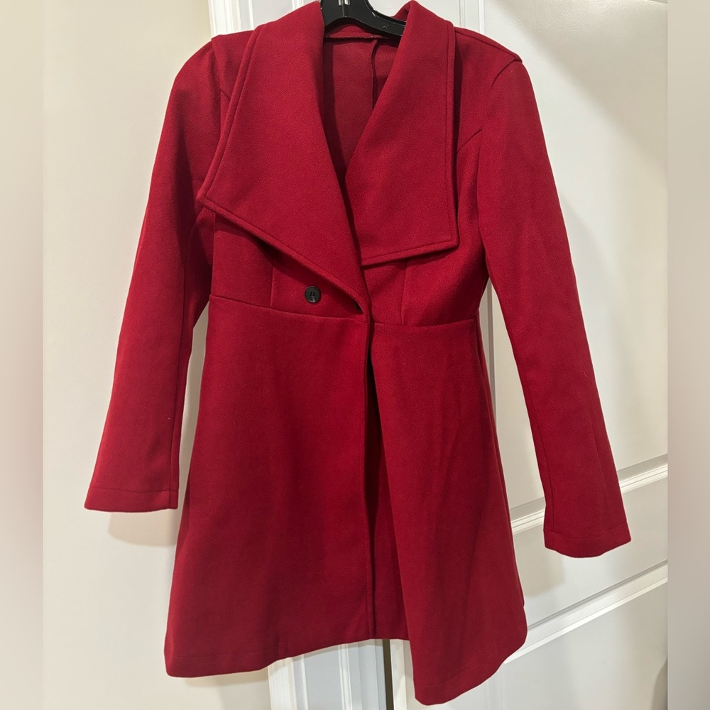 Red coat, size M.